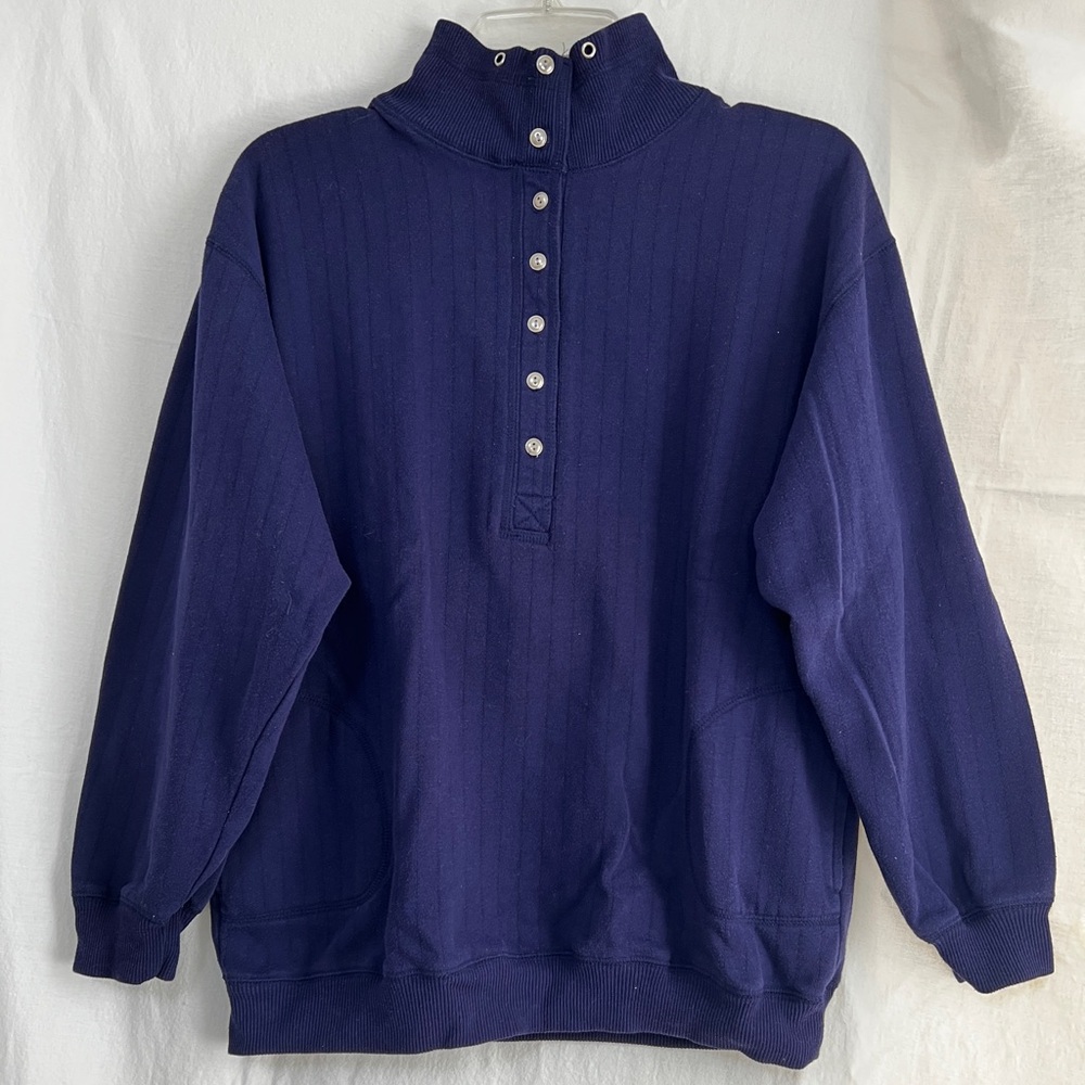 Vintage Jennifer Moore Henley Pullover
